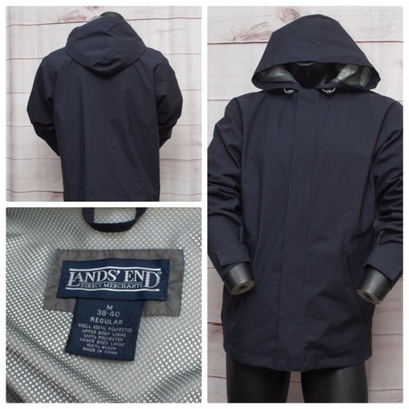 Hooded Navy Goretex Rain Jacket | Poshmark